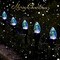Christmas Pathway Lights Outdoor - 24.2Ft 20 C9 LED Christmas Lights with Marker Stakes, Christmas Tree Color Changing String Lights for Walkway Yard Decorations Waterproof Plug in Multicolor